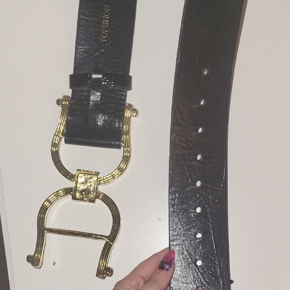 Topshop 2 Black and Gold Belts Set main image 10